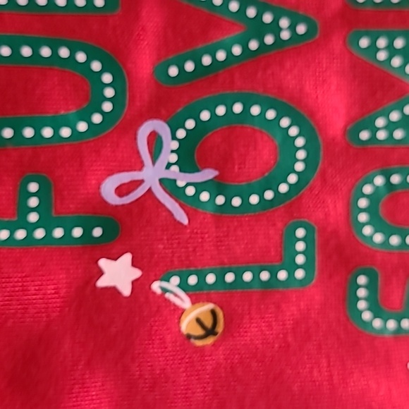 JAMMIES FOR FAMILIES GIRLS 2 PIECE "FUN LOVE FAMILY TOGETHER " SIZE XS 6/6X - Picture 9 of 13